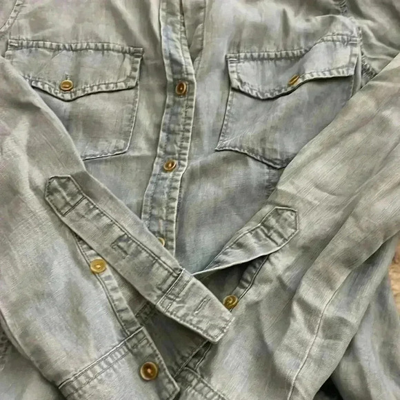 CLOTH AND STONE - DENIM SHIRT - WOMEN'S XS - Picture 4 of 5